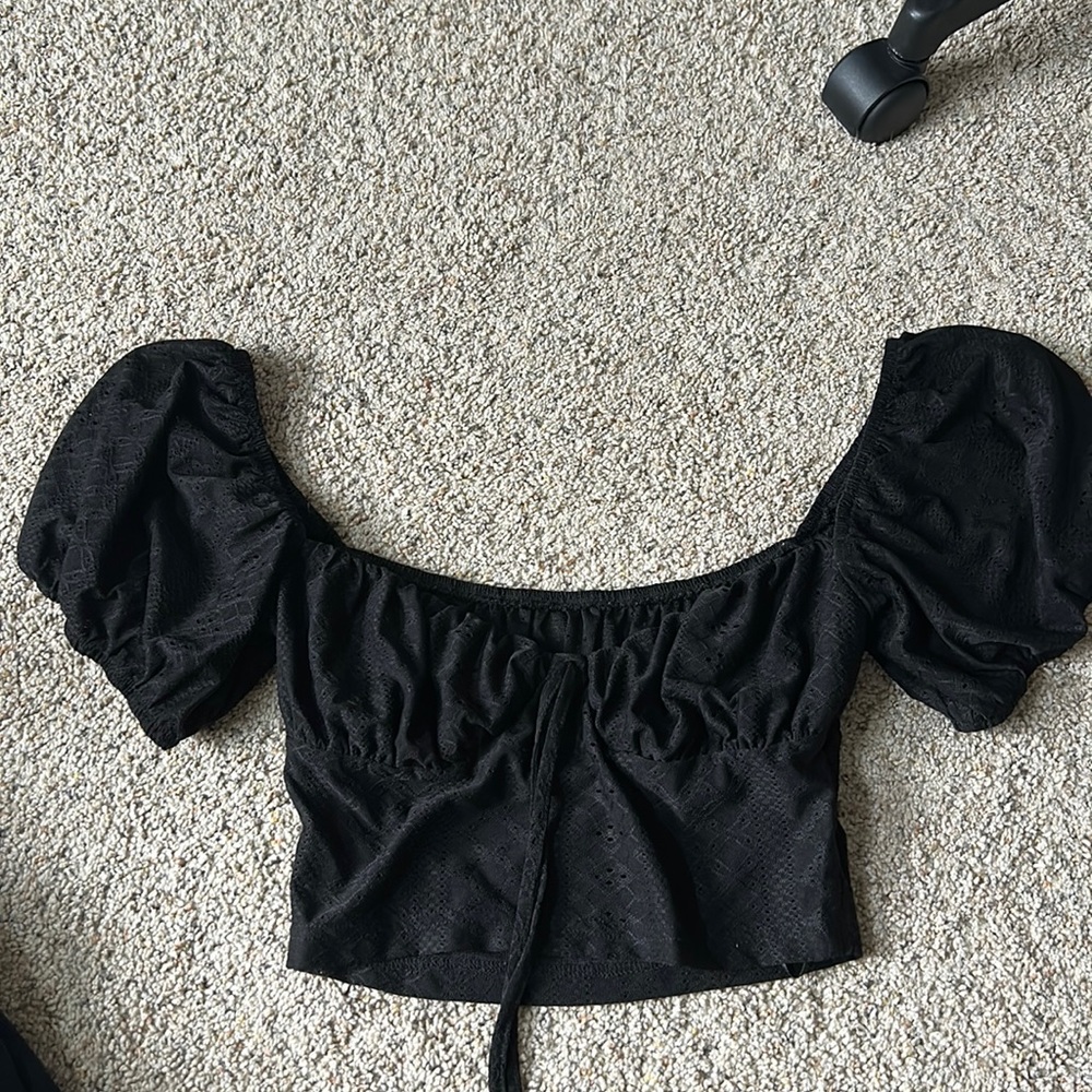 black shein top
